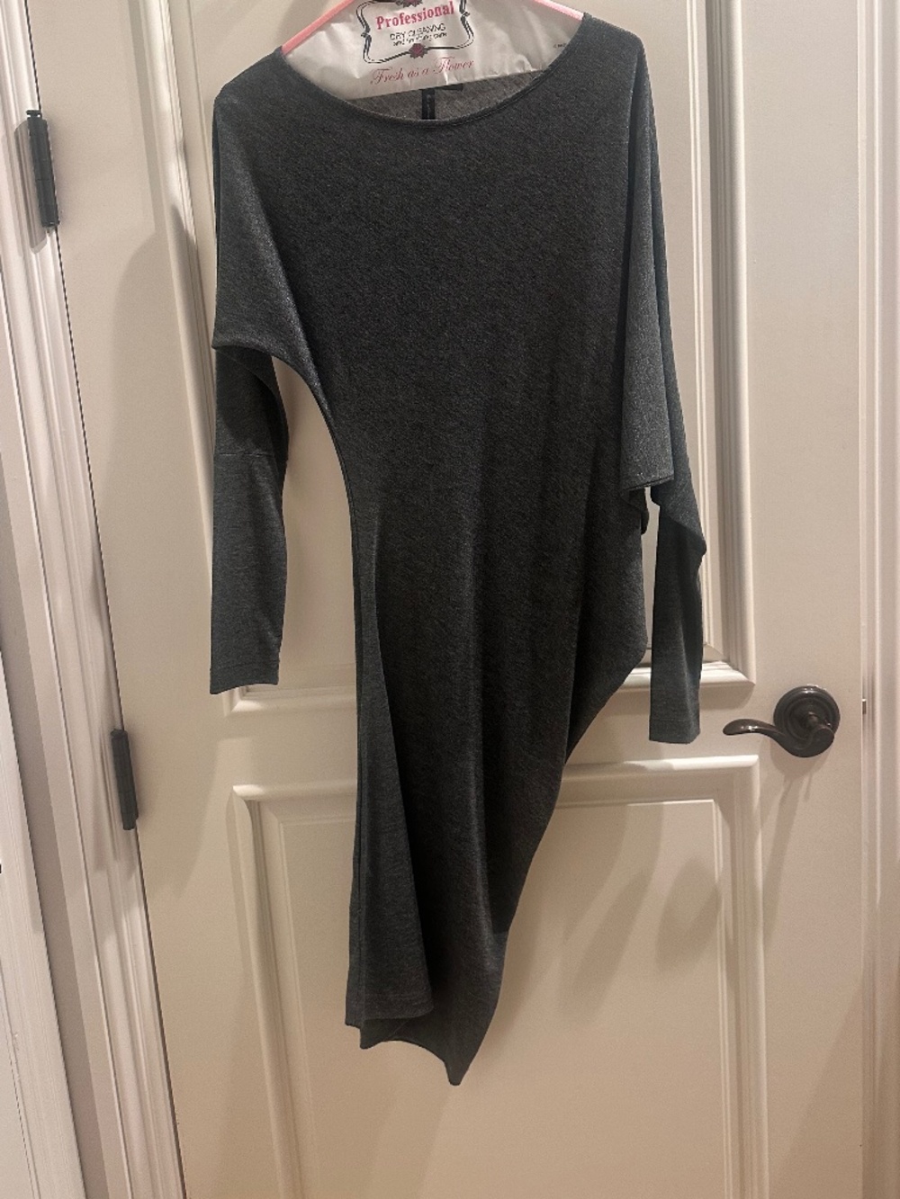 GRAY ASYMMETRICAL DRESS